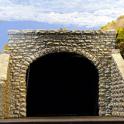 Cho8370 Ho Double Track Random Stone Tunnel Portal
