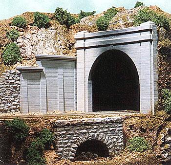 Cho8330 Ho Scale Double Track Concrete Tunnel Portal
