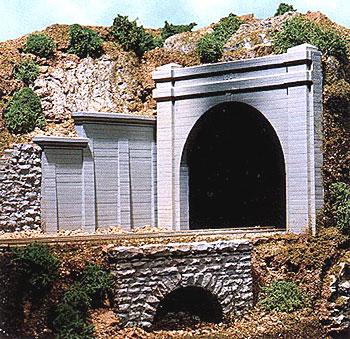 Cho9730 N Scale Double Concrete Tunnel Portal