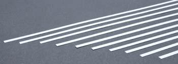 Evg148 0.04 X 0.19 In. Styrene Strips Railroad Scratch Building Supply, White