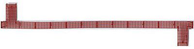 Kad2010 50 Ft. Ho Scale Oxide Red Running Board