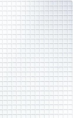 Pls91542 0.18 In. Square Tile Pattern Plastic Sheets, White - Count 2