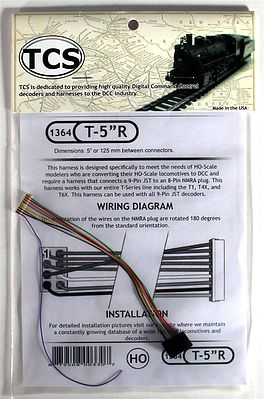 Tcs1364 5 In. Wiring Harness With Rotated Plug