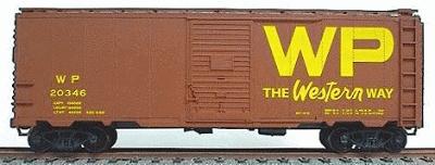Acu3516 40 Ft. Western Pacific Yellow Boxcar