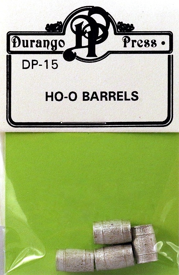 Durango Press Drp015 Ho-o Scale Large Wood Barrel - 4 Per Pack