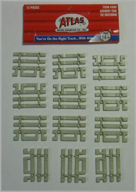 Atl599 3 In. Ho Flex-track Concrete End Tie Sections