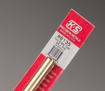K & S8135 0.37 X 12 In. Od Brass Tube