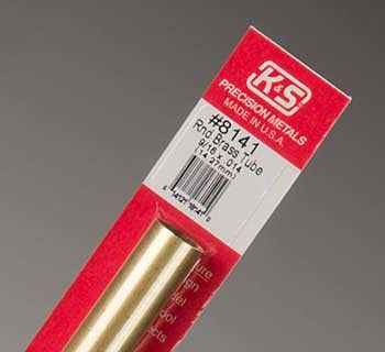 K & S8141 0.56 X 12 In. Od Brass Tube