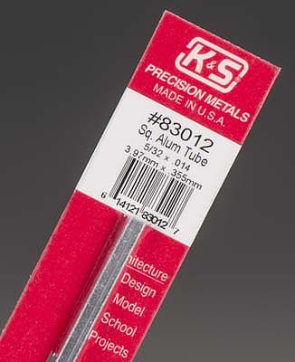 K & S83012 0.15 X 12 X 0.014 In. Square Aluminum Tube