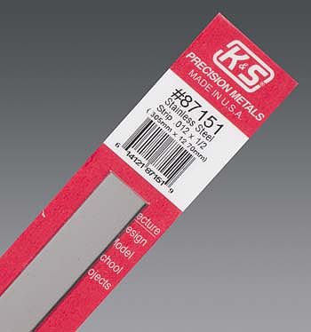 K & S87151 0.012 X 0.5 X 12 In. Stainless Strip