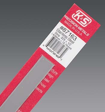 K & S87163 0.025 X 0.5 X 12 In. Stainless Strip