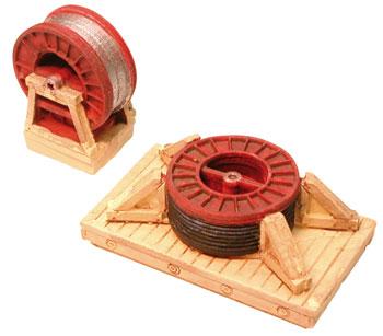 Cho7268 Nbyho Scale Steel Cable Reels, Small