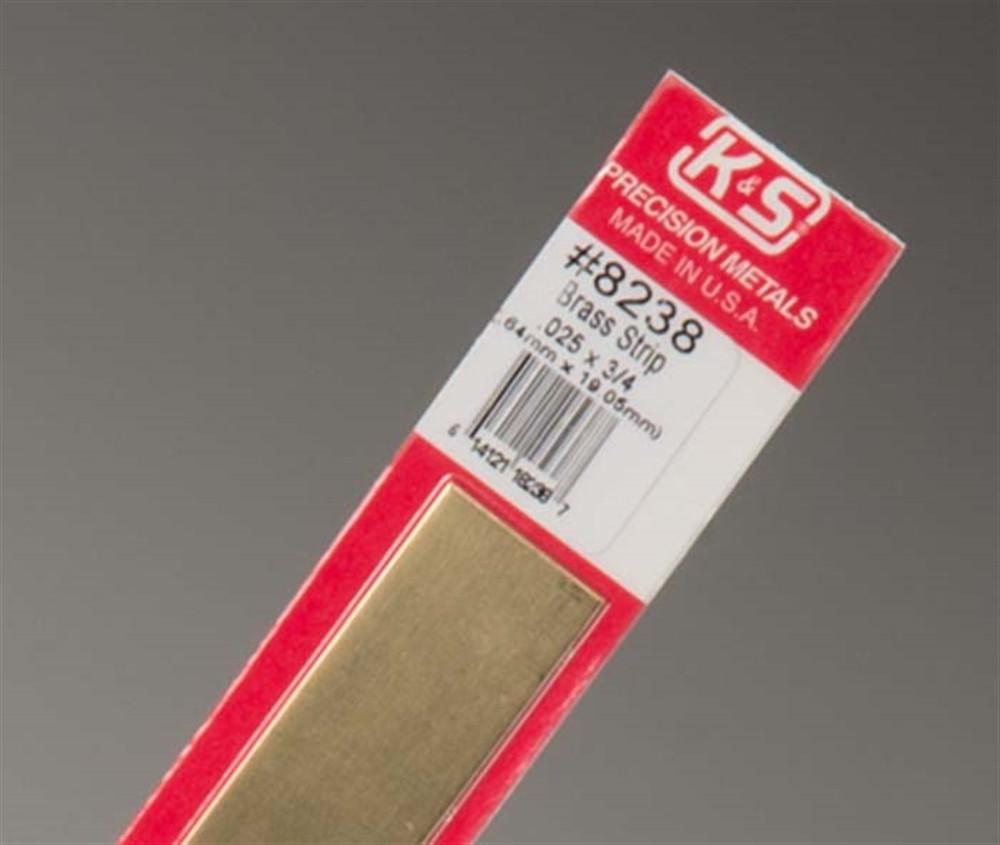 K-s8238 Brass Strip - 0.025 X 0.75 In.