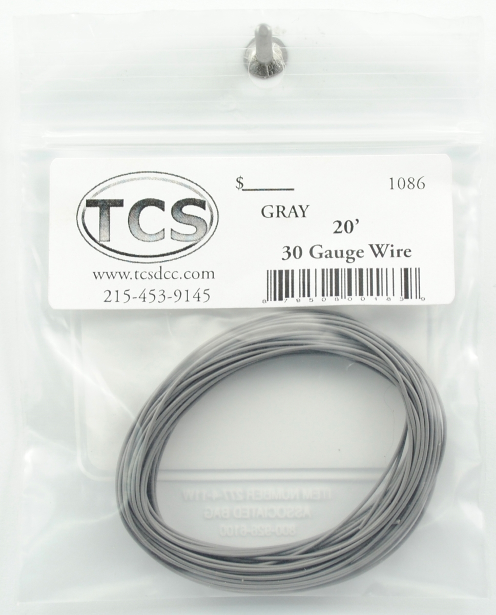Tcs1086 20 Ft. 30-gauge Wire Roll, Grey