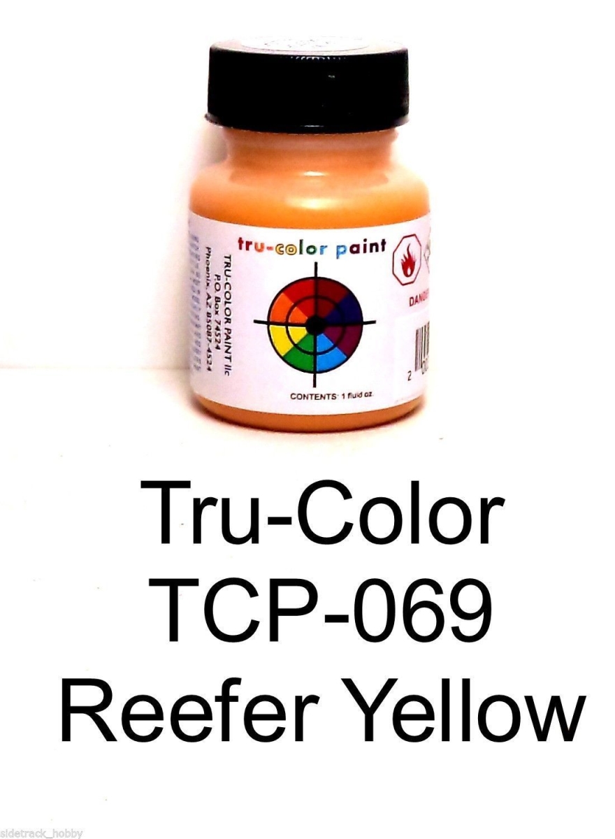Tcp069 1 Oz Reefer Paint Bottle, Yellow