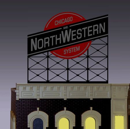 Mie880201 Ho Chicago North Western Animated Sign System