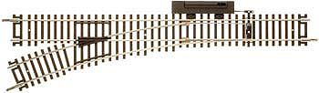 Atl545 Code 83 22 In. Radius Snap Switch Right-hand - Ho Scale Nickel Silver Model Train Track