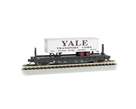 Bac16755 52 Ft.6 In. N Act Flat Car With Piggyback Trailer, Acl & Yale