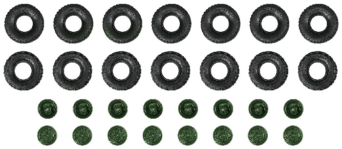 Roco ROC05164 Tires & Rims