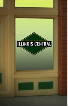 Mie9085 Ho & N Scale Illinois Centeral Neon Window Sign