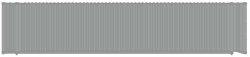 Atl50003831 N Scale 45 Ft. Undecorated Container