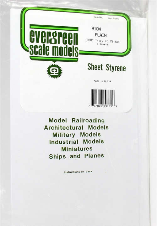 Evg9104 0.30 X 0.6 X 21in. Economy Pack White Sheets