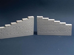 Mon951 O & S Weathered Wing Walls - Pack Of 2