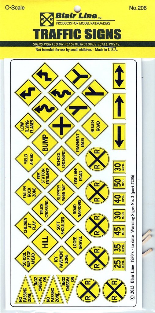 Blr206 O Warning No.2 Heavy Signs