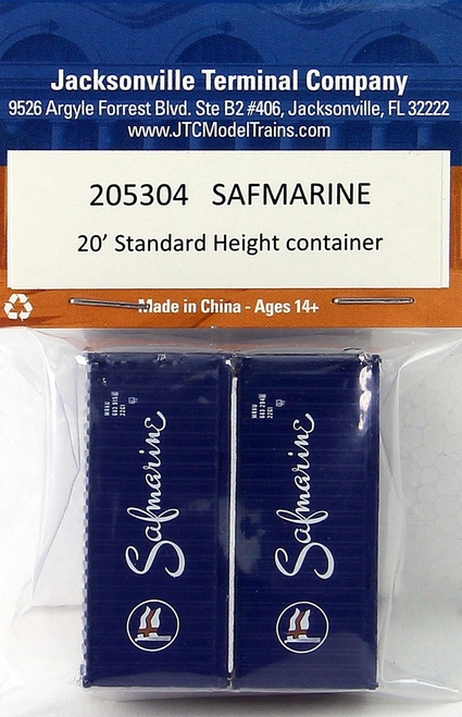 Jtc205304 N 20 Ft. Standard Height Containers, Safmarine