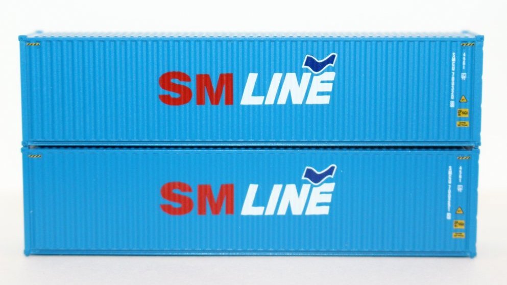 Jtc405019 N 40 Ft. High Cube Containers With Magnetic System & Corrugated Sides, Sm Line - Pack Of 2