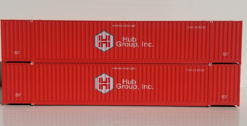Jtc535003 N 53 Ft. High Cube 6-42-6 Containers With Magnetic System & Corrugated Sides, Hub Group - Pack Of 2