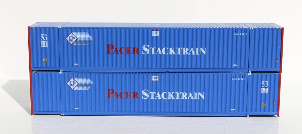 Jtc535011 N 53 Ft. High Cube 6-42-6 Containers With Magnetic System & Corrugated Sides, Pacer Stacktrain - Pack Of 2