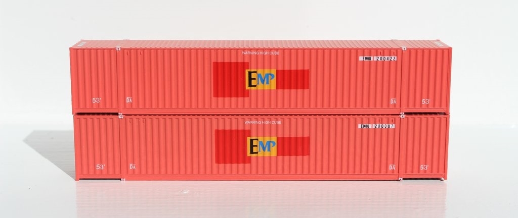 Jtc535041 N 53 Ft. High Cube 6-42-6 Containers With Magnetic System & Corrugated Sides, Emp - Pack Of 2