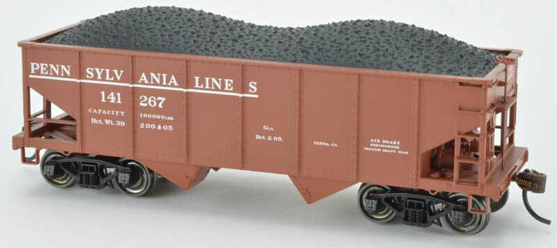 Bow60254 Ho Scale Pennsylvania Railroad Gla 2-bay Hopper Car - No.60254