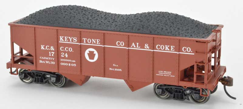 Bow60256 Ho Scale Keystone Coal & Coke Co Gla 2-bay Hopper Car - No.1720