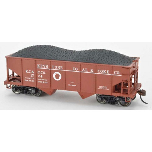Bow60257 Ho Scale Keystone Coal & Coke Co Gla 2-bay Hopper Car - No.1724