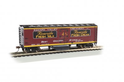 Bac16333 40 Ft. Ho Scale Wood Reefer With Removable Dry Pad Ramapo Valley Creamery Reef Model Train