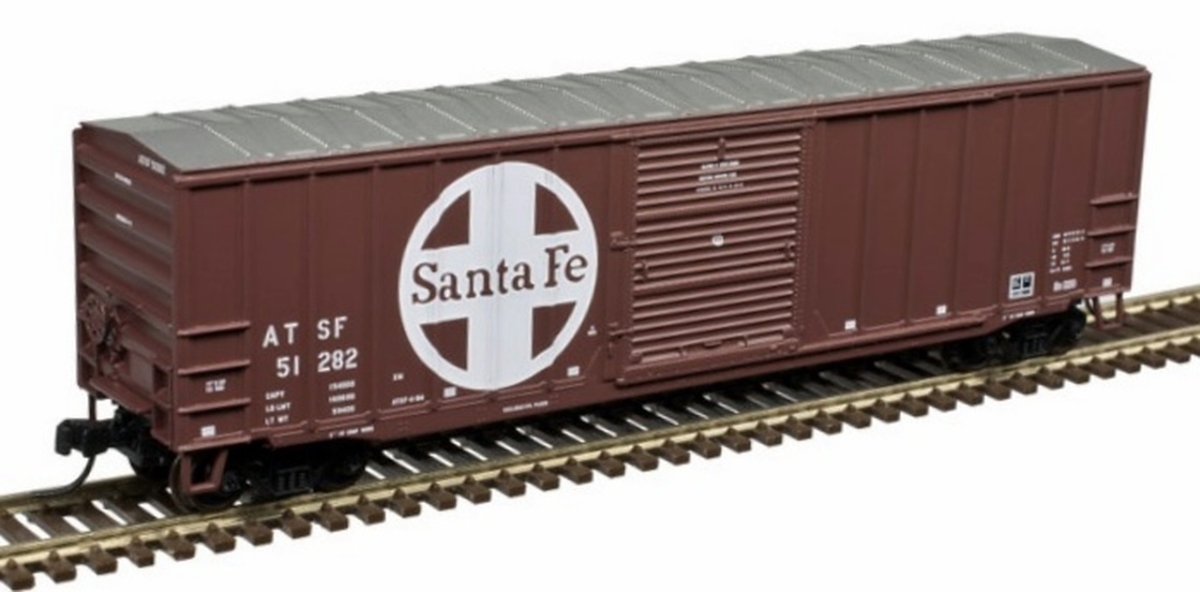 Atl50004281 N Scale Santa Fe Trainman 50 Ft. 6 In. Box Car No.51266