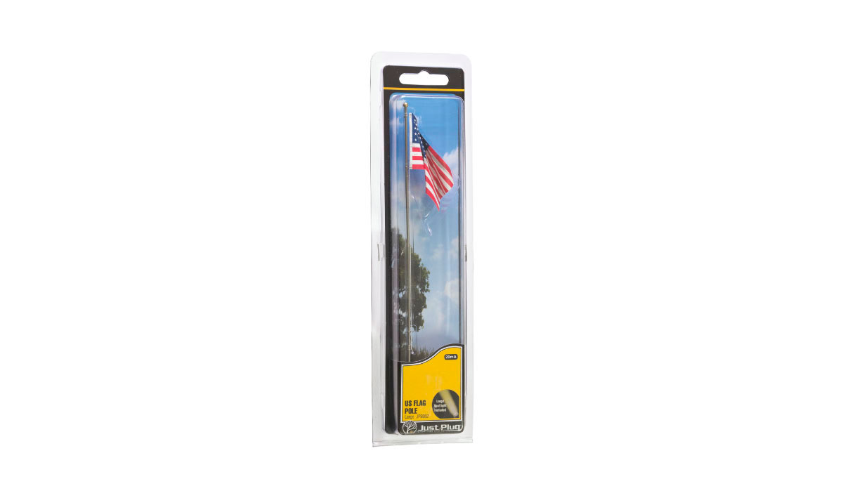 Woo5950 All Scales 2.24 In. Small Us Flag - Pole
