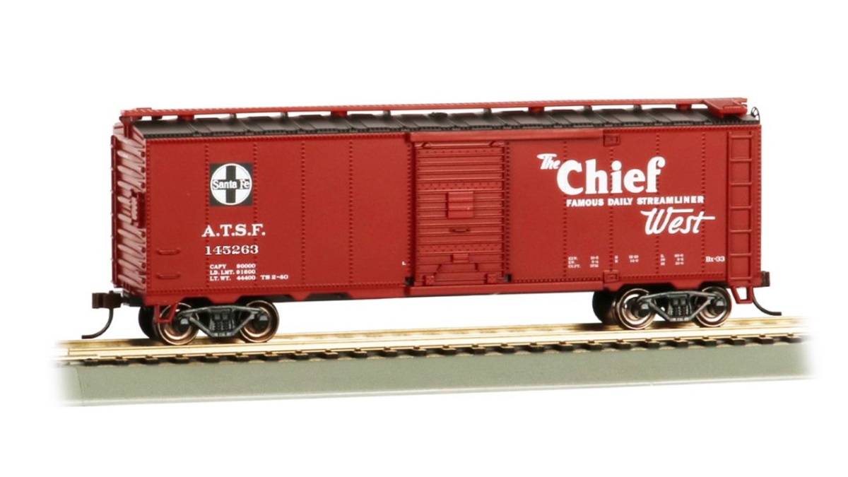 BAC16507 40 ft. HO Scale Santa Fe Box Chief Box Car for No.145263