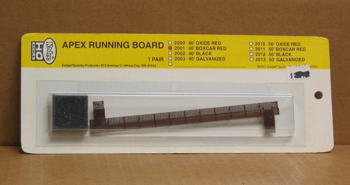 Kad2001 40 Ft. Foot Apex Running Board In Boxcar Red