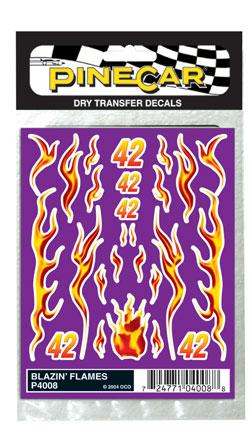 Pinp4008 Blazin Flames Dry Transfer