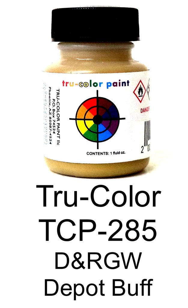 Tru-Color Paint TCP285 1 oz Tru-Color Rio Grande Depot Buff Paint Bottle Tru-Color Paint TCP285 1 oz Tru-Color Rio Grande Depot Buff Paint Bottle