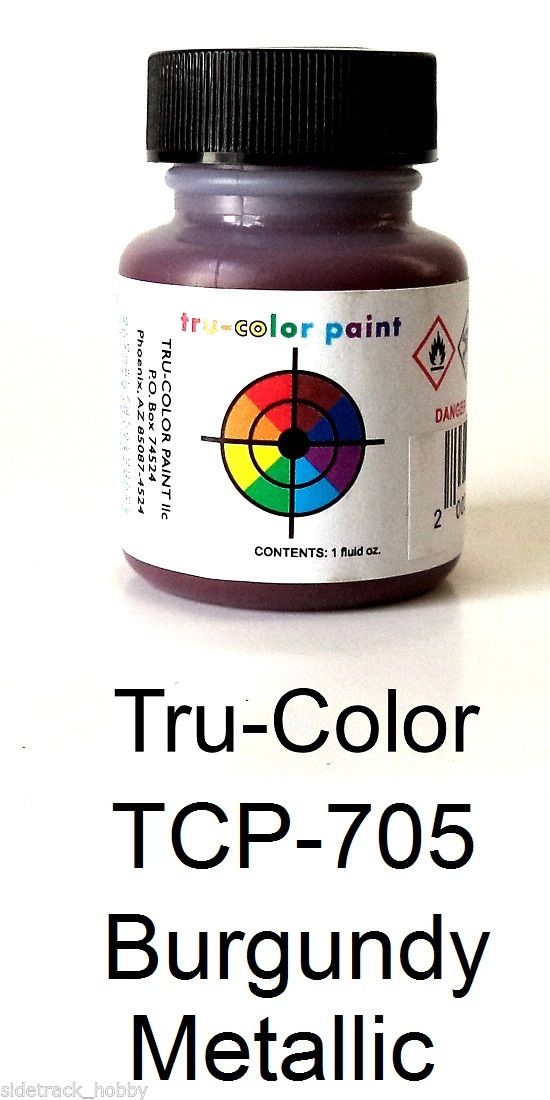 Tru-Color Paint TCP705 1 oz Metallic Burgundy Paint Bottle Tru-Color Paint TCP705 1 oz Metallic Burgundy Paint Bottle