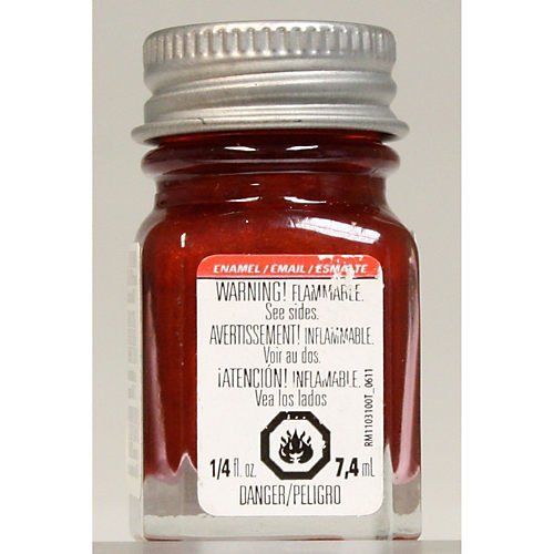 Testors Paints TES1105TT Stop Light Enamel Glass Jar Paint- Red Testors Paints TES1105TT Stop Light Enamel Glass Jar Paint- Red