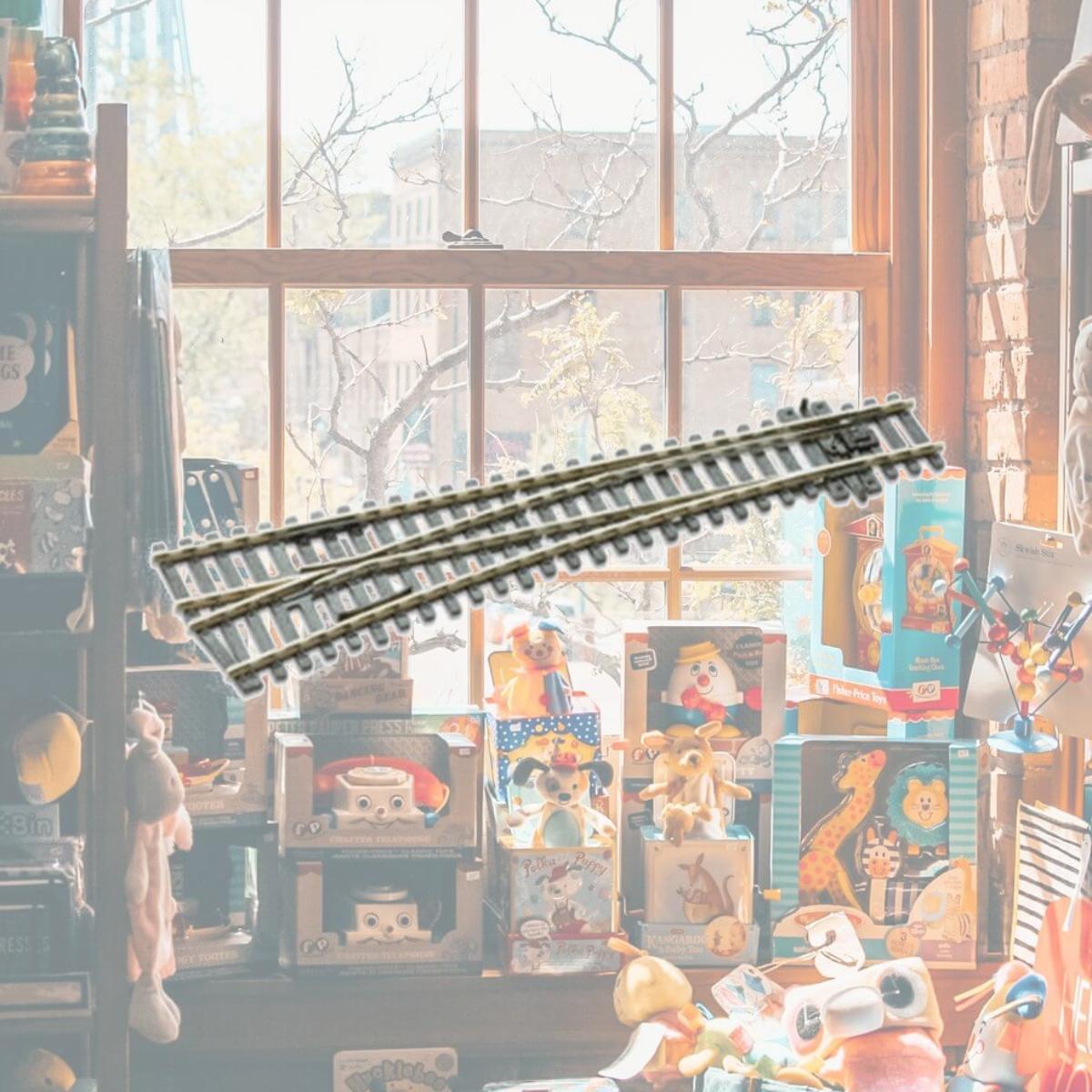 Picture of Peco PCOSL-E96 HO Scale Code 100 No.6 Electrofrog Left Hand Turnout Track