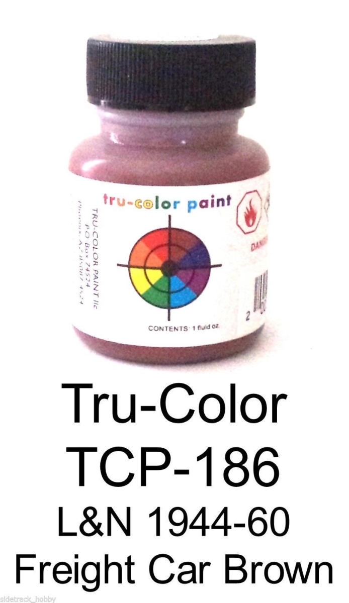 Tru-Color Paint TCP186 1 oz True Color L&N Louisville & Nashville Freight Car Brown Paint Tru-Color Paint TCP186 1 oz True Color L&N Louisville & Nashville Freight Car Brown Paint