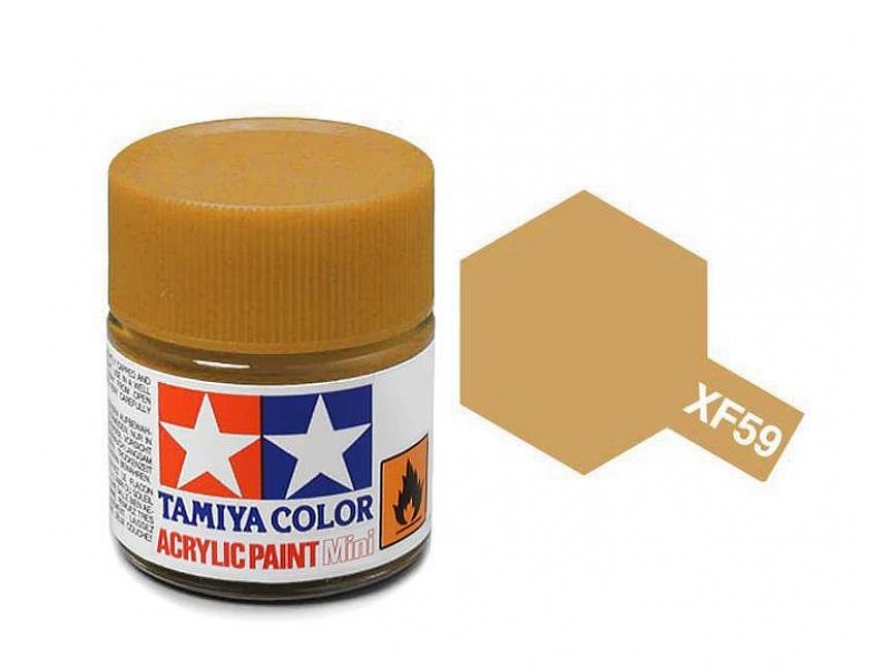 Tamiya Paint TAM81759 Tamiya Acrylic Mini XF-59 Desert Yellow Tamiya Paint TAM81759 Tamiya Acrylic Mini XF-59 Desert Yellow