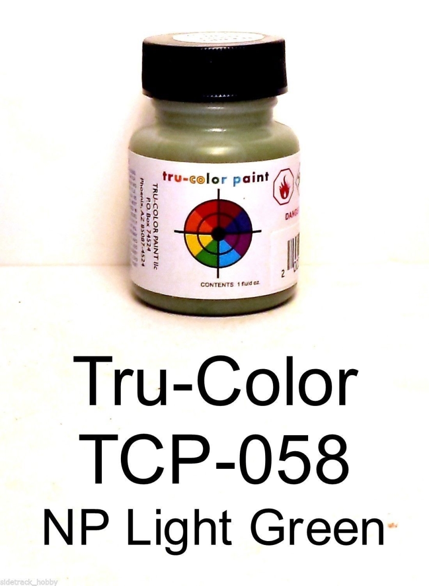 Tru-Color Paint TCP058 1 oz Northern Pacific Paint Bottle, Light Green Tru-Color Paint TCP058 1 oz Northern Pacific Paint Bottle, Light Green