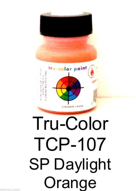 Tru-Color Paint TCP107 1 oz Southern Pacific Daylight Paint Bottle, Orange Tru-Color Paint TCP107 1 oz Southern Pacific Daylight Paint Bottle, Orange